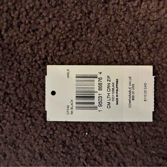 Coach Signature Brown and Gray Zipper Wristlet NWT Leather w Coach Gift Box - Picture 4 of 6